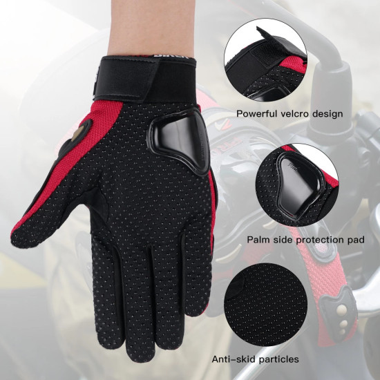 Probiker Motor - Bisiklet Eldiven Kırmızı Standart Elastik Kumaş